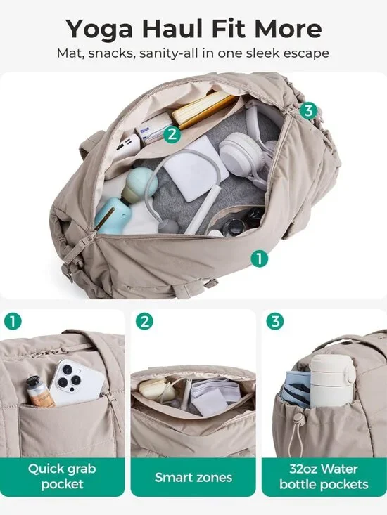 Reiki Gym Bag for Women, Mini/Medium Crossbody Bags for Women, 5L Dance Bag with - Picture 6 of 9